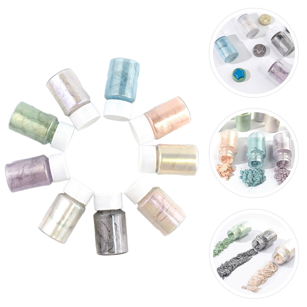 Soap Making Art - 9-teiliges exquisites Mica-Pigmentpulver-Set, sicher für Badebomben,