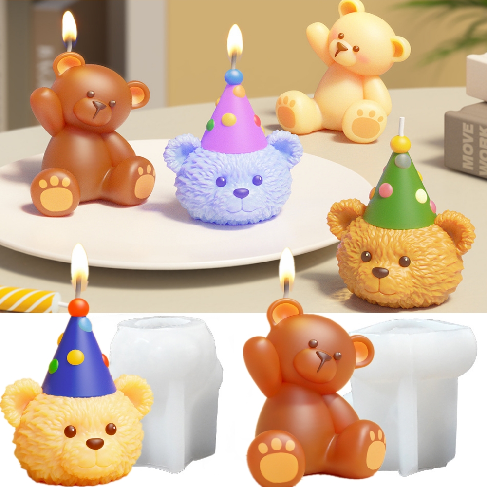 3D süße Bär Harzform für Kerze – Soap Making Art Bewertung und Preis