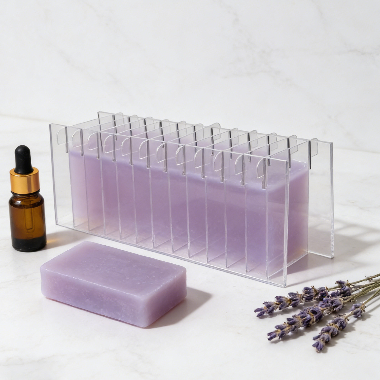 Transparente Acryl-Seifenform- – Soap Making Cold Process Bewertung und Preis