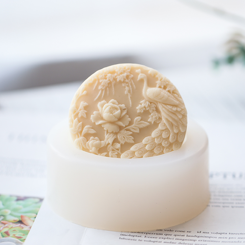 Silikon-Seifenform mit Pfauenb – Soap Making Art Bewertung und Preis