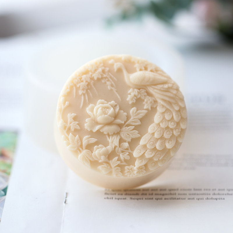 Silikon-Seifenform mit Pfauenb – Soap Making Art Bewertung und Preis