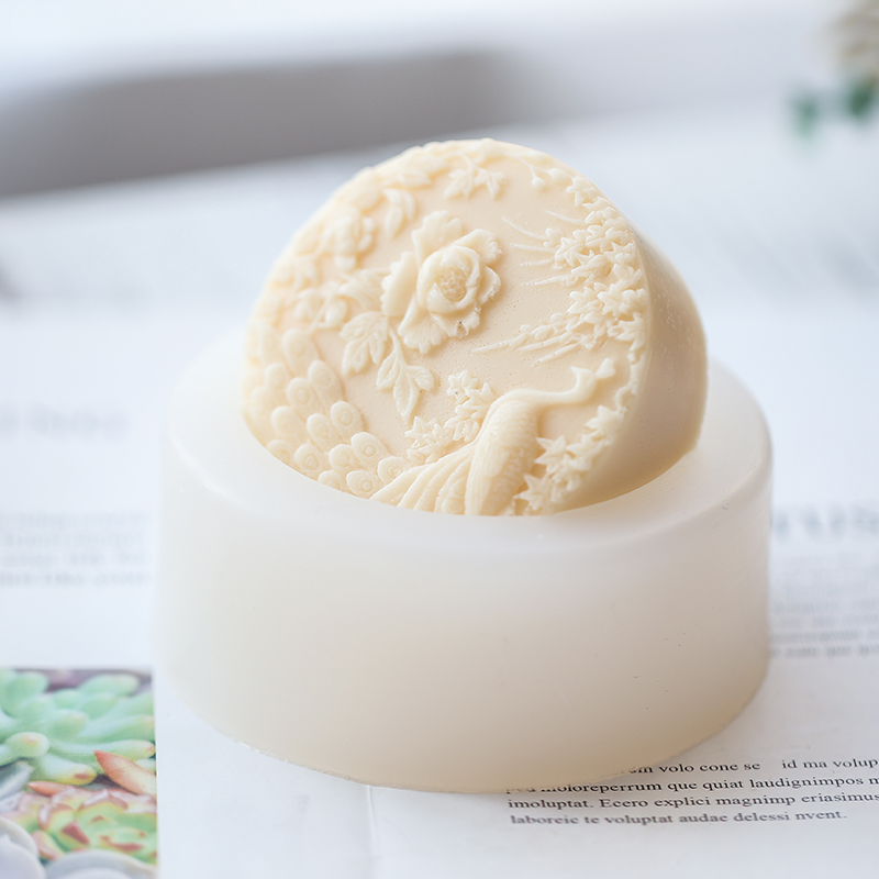 Silikon-Seifenform mit Pfauenb – Soap Making Art Bewertung und Preis